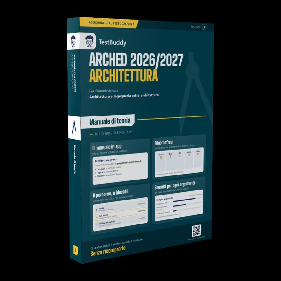 Copertina del manuale TestBuddy per TEST ARCHED