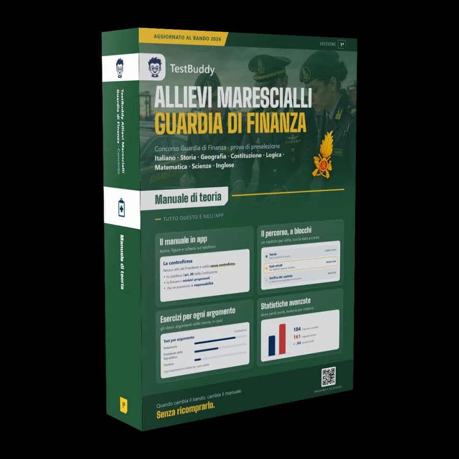 Manuale TestBuddy per Marescialli Guardia di Finanza